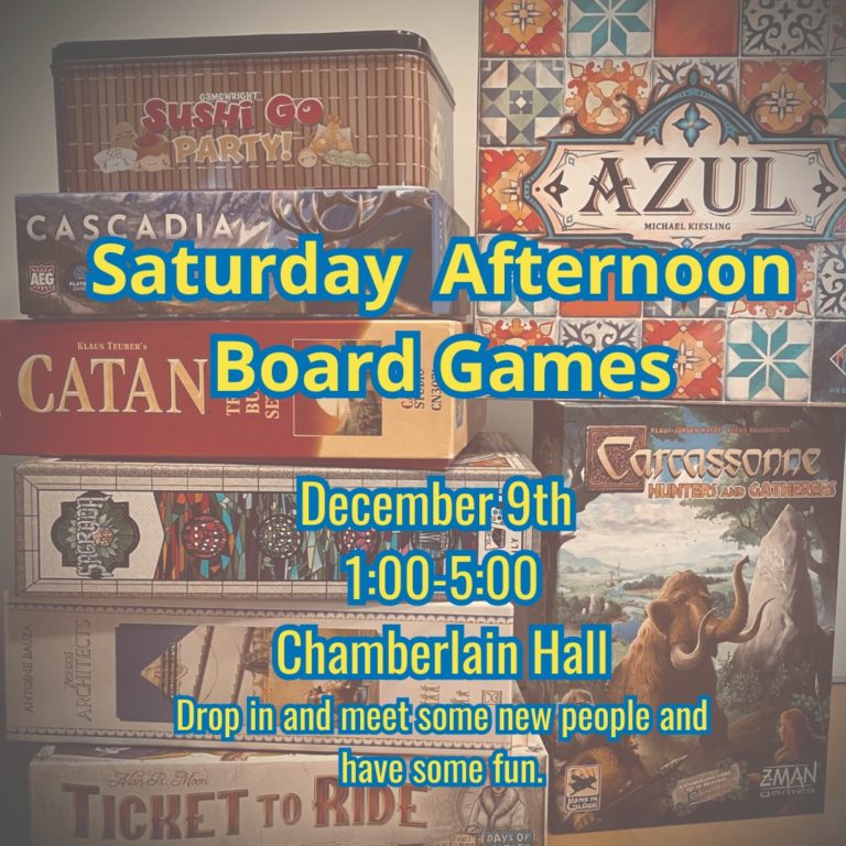 Saturday Afternoon Board Games
